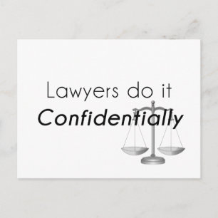 Postal Los abogados lo hacen confidencialmente