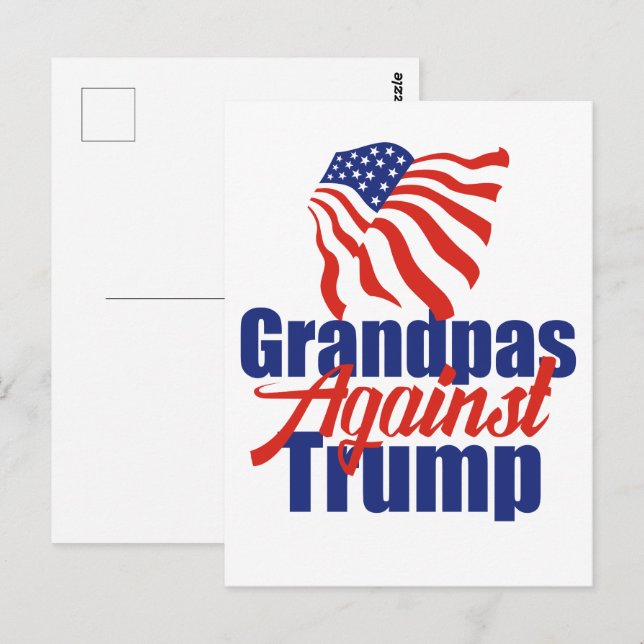 Postal Los abuelitos contra las elecciones políticas de T (Anverso / Reverso)