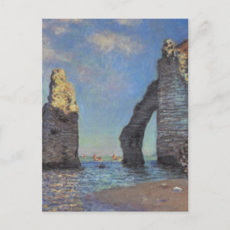 Postal Los acantilados de Etretat