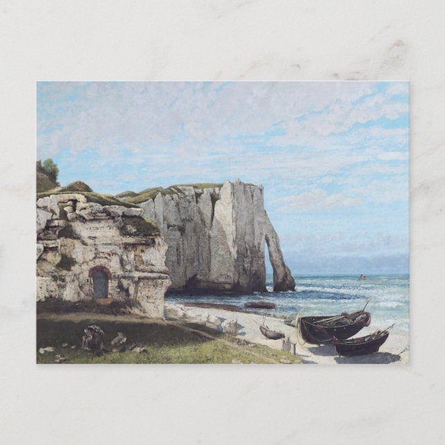 Postal Los acantilados en Etretat después de la tormenta, (Anverso)