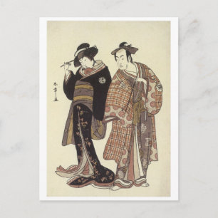 Postal Los actores Matsumoto Koshiro - Shunsho 1780