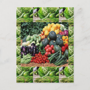 Postal Los agricultores comercializan las verduras delici