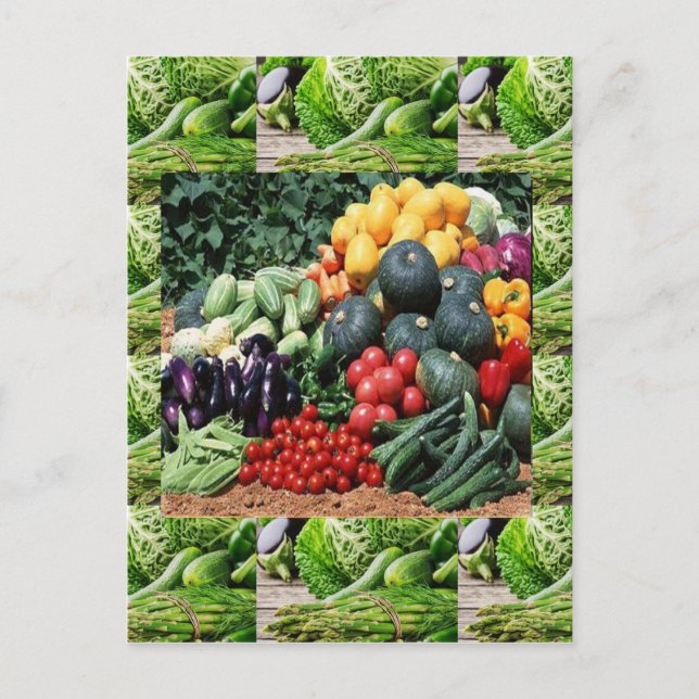 Postal Los agricultores comercializan las verduras delici (Anverso)