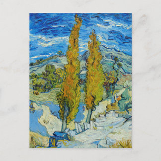 Postal Los álamos en Saint-Rémy, 1889 Vincent Van Gogh