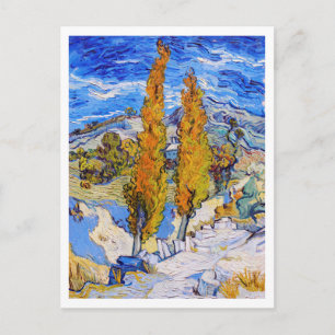 Postal Los álamos en Saint-Rémy, Van Gogh