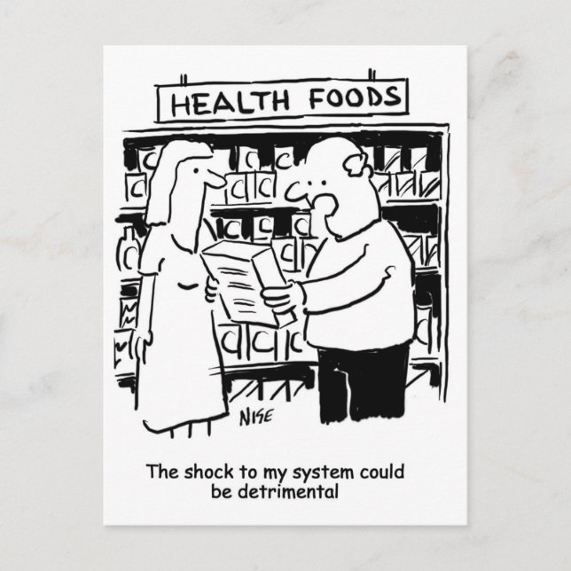 Postal Los alimentos saludables podrían ser perjudiciales (Anverso)