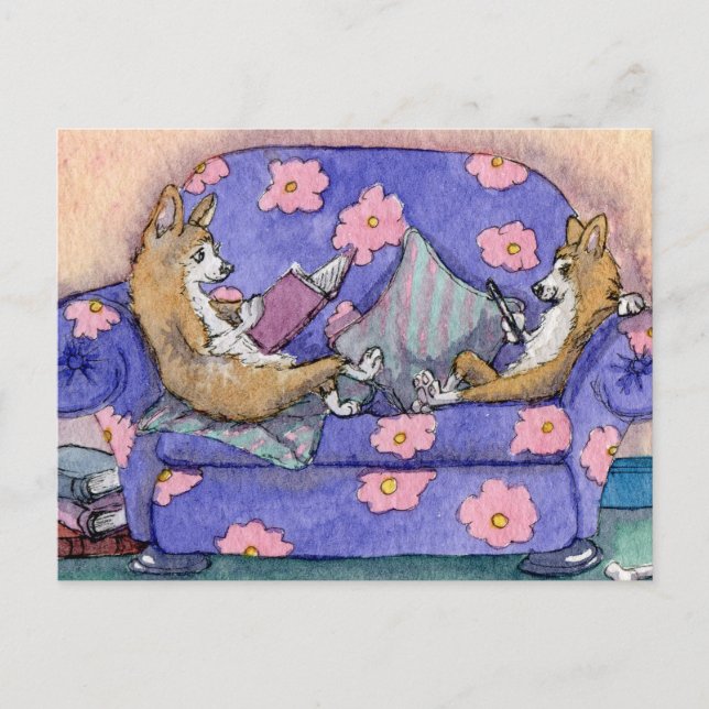 Postal ¡Los amables y los libros se mezclan! (Anverso)