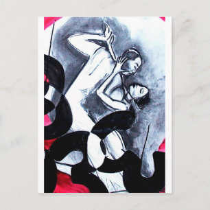 Postal Los Amantes Bailan A Tiempo