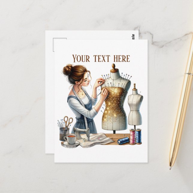 Postal Los amantes de la costura cutánea añaden texto (Anverso/Reverso In Situ)