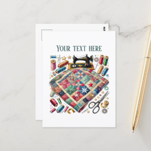 Postal Los amantes de la costura cutánea añaden texto