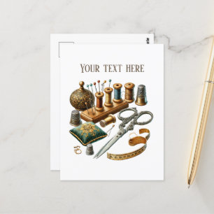 Postal Los amantes de la costura cutánea añaden texto