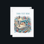 Postal Los amantes de la costura cutánea añaden texto<br><div class="desc">Los amantes de la costura cutánea añaden texto Postcard</div>