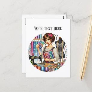 Postal Los amantes de la costura cutánea añaden texto