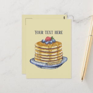 Postal Los amantes de los crepes cutáneos añaden texto