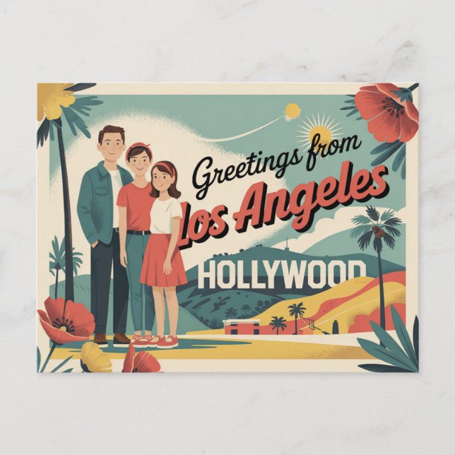Postal Los Ángeles (Anverso)