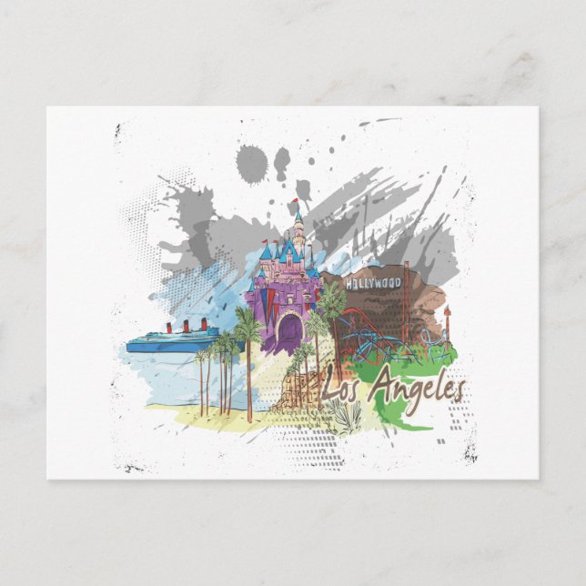 Postal Los Ángeles (Anverso)