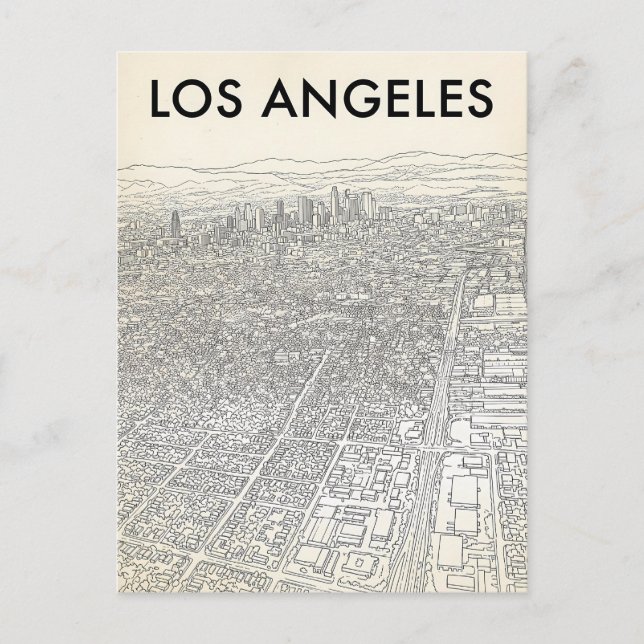 Postal Los Ángeles  (Anverso)