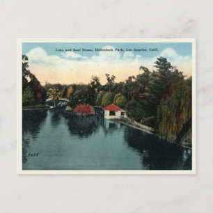 Postal Los Angeles CA, Hollenbeck Park, estilo vintage