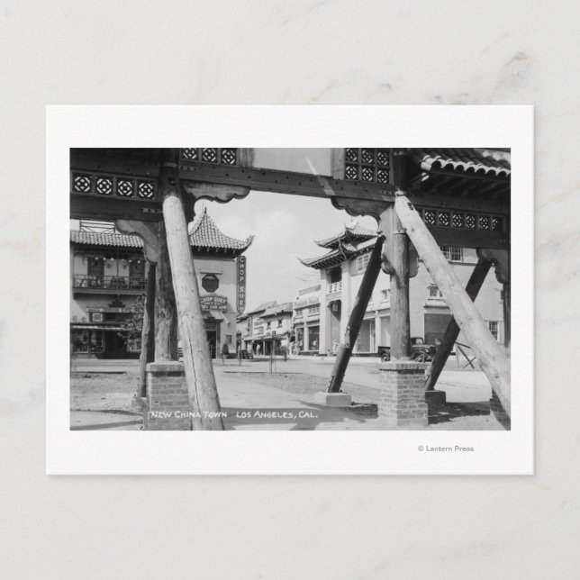Postal Los Ángeles, CA New Chinatown Street Scene (Anverso)