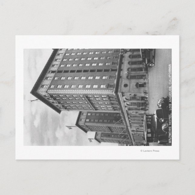 Postal Los Angeles, CA View of Biltmore Hotel (Anverso)