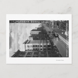 Postal Los Ángeles, CA Vista de Broadway hacia el Norte