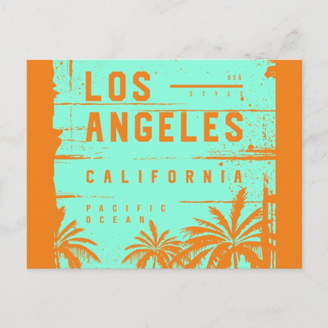 Postal Los Ángeles California (Anverso)