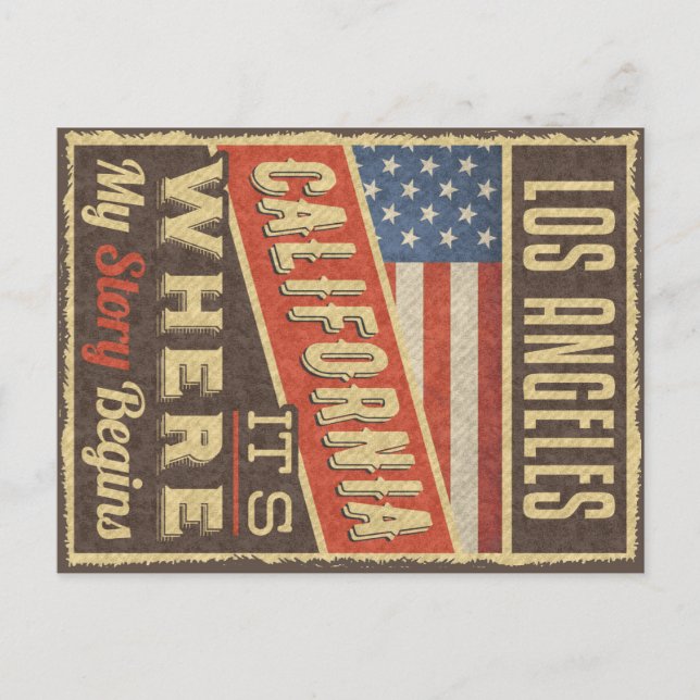 Postal Los Angeles California (Anverso)