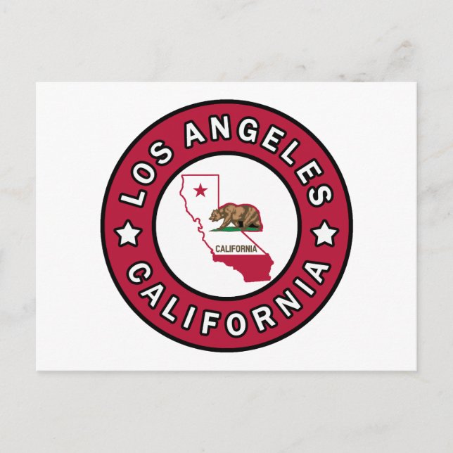 Postal Los Ángeles California (Anverso)