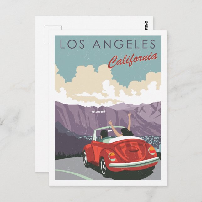 Postal Los Angeles California USA Famous Travel Place (Anverso / Reverso)