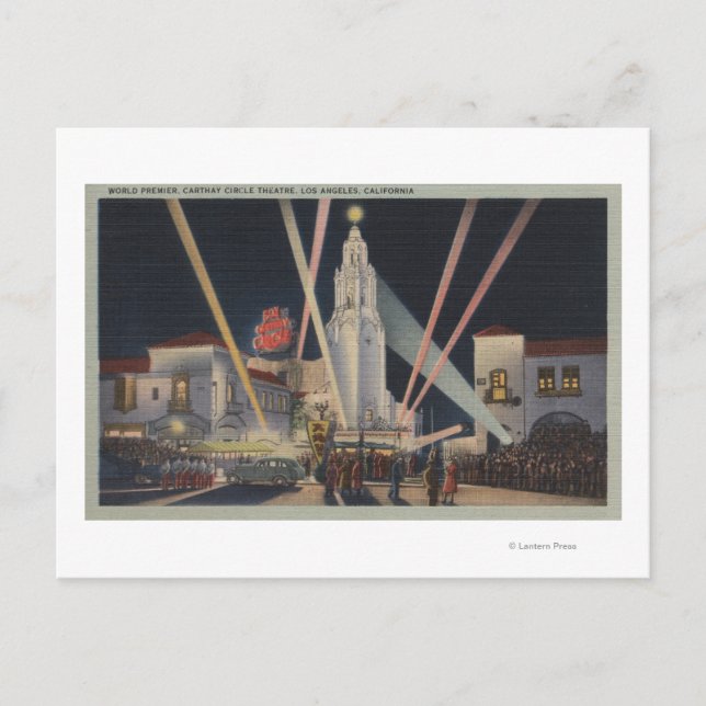 Postal Los Ángeles, CAPremier, Teatro Carthay Circle (Anverso)
