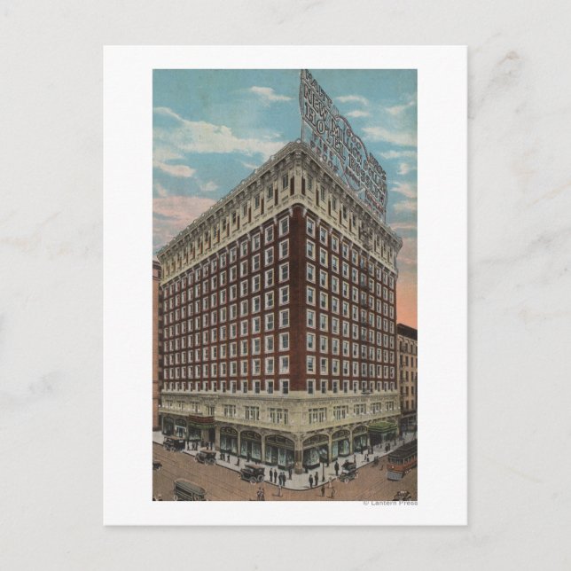 Postal Los Ángeles, CAView del hotel Rosslyn (Anverso)