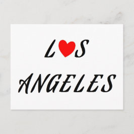 Postal Los Angeles coeur rouge
