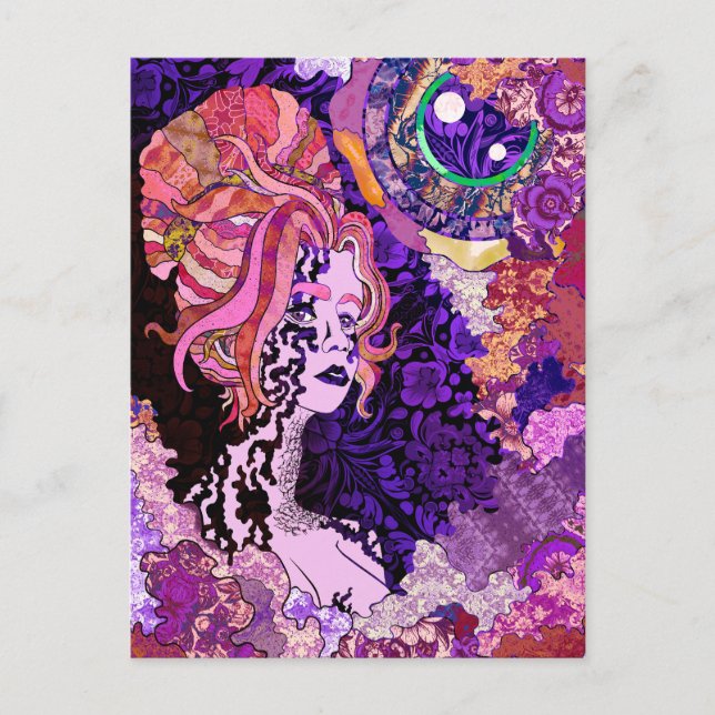 Postal Los ángeles de arriba (Anverso)