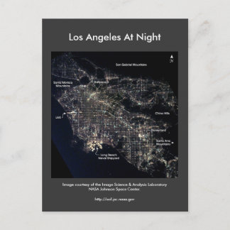 Postal Los Ángeles de noche
