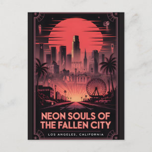Postal Los Ángeles Embrujado Vintage Horror Viajes