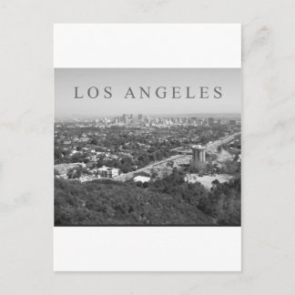 Postal Los Ángeles en blanco y negro