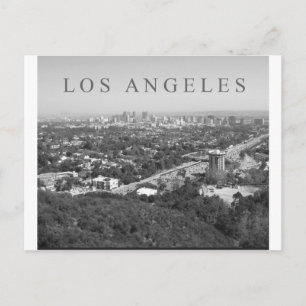 Postal Los Ángeles en blanco y negro
