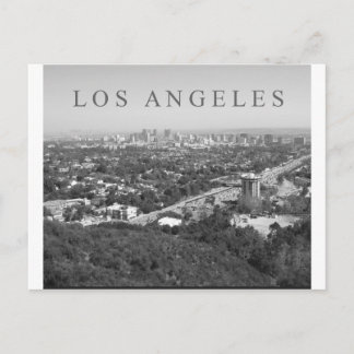 Postal Los Ángeles en blanco y negro