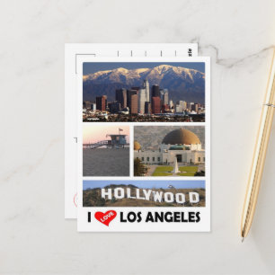 Postal Los Ángeles - I Love - Estados Unidos -