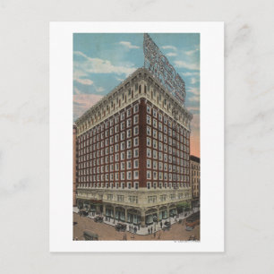 Postal Los Ángeles, vista panorámica del Hotel Rosslyn