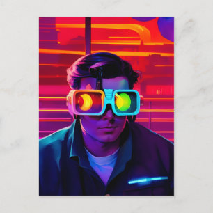 Postal Los Anteojos del Amor - Arte de Ken Gage