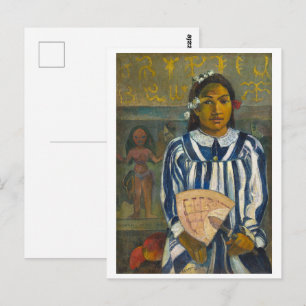 Postal Los antepasados de Tehamana Paul Gauguin