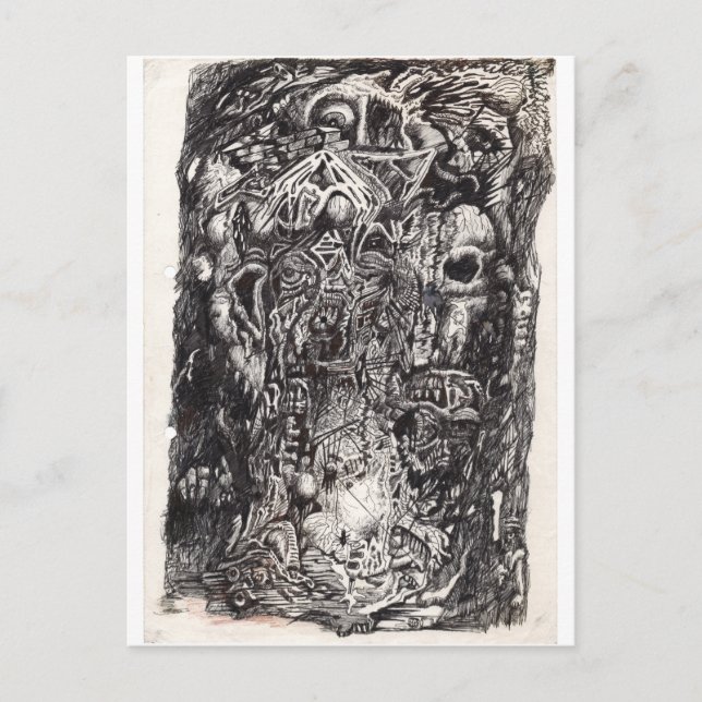 Postal Los antiguos (Anverso)