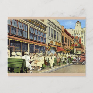 Postal Los antiguos bancos verdes de San Petersburgo