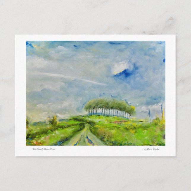 Postal Los Árboles Nacientes (Anverso)