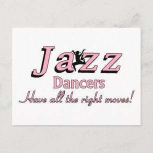 Postal Los bailarines de jazz tienen todos los movimiento