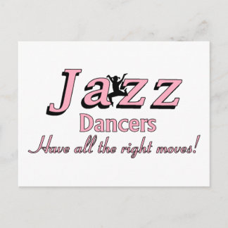 Postal Los bailarines de jazz tienen todos los movimiento
