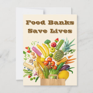 Postal Los bancos de alimentos salvan vidas