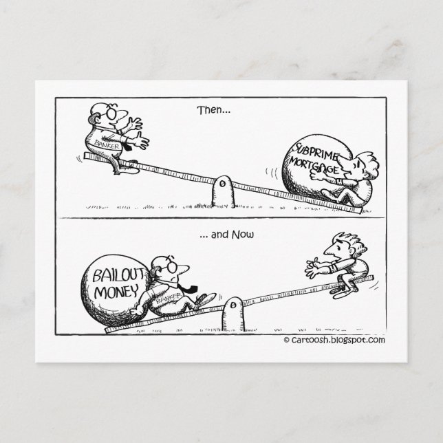 Postal ¿Los bancos están haciendo préstamos? (Anverso)