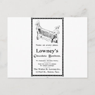 Postal Los bonos de chocolate de Lowney